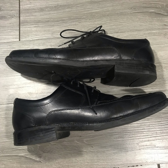 Johnston & Murphy size 12.5 Waterproof Black Leathet Stanton Lace Oxfords - Picture 1 of 9